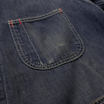 【中古品】【メンズ】 BROTHERHOOD ブラザー フッド 50’s ~ 60’s VINTAGE DENIM COVERALLS 50 ～ 60年代 ヴィンテージ デニム カバーオール アウター 145-260913-sa-02-teih サイズ：不明 カラー：インディゴ 万代Net店