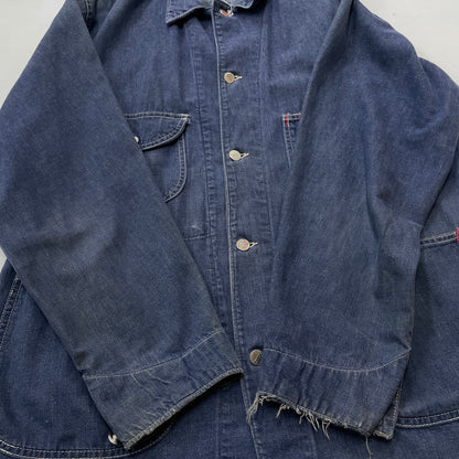 【中古品】【メンズ】 BROTHERHOOD ブラザー フッド 50’s ~ 60’s VINTAGE DENIM COVERALLS 50 ～ 60年代 ヴィンテージ デニム カバーオール アウター 145-260913-sa-02-teih サイズ：不明 カラー：インディゴ 万代Net店