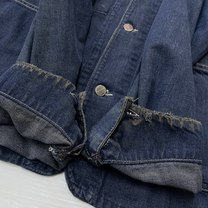 【中古品】【メンズ】 BROTHERHOOD ブラザー フッド 50’s ~ 60’s VINTAGE DENIM COVERALLS 50 ～ 60年代 ヴィンテージ デニム カバーオール アウター 145-260913-sa-02-teih サイズ：不明 カラー：インディゴ 万代Net店