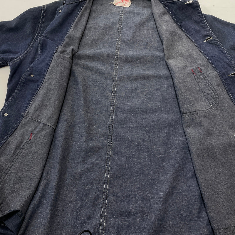 【中古品】【メンズ】 BROTHERHOOD ブラザー フッド 50’s ~ 60’s VINTAGE DENIM COVERALLS 50 ～ 60年代 ヴィンテージ デニム カバーオール アウター 145-260913-sa-02-teih サイズ：不明 カラー：インディゴ 万代Net店