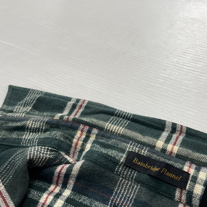 【中古品】【メンズ】 EDDIE BAUER エディー・バウアー 80's VINTAGE FLANNEL CHECK SHIRT 80年代 ヴィンテージ フランネル チェック シャツ 長袖 トップス　 145-260913-sa-03-teih サイズ：M カラー：グリーン 万代Net店