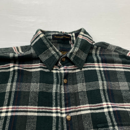 【中古品】【メンズ】 EDDIE BAUER エディー・バウアー 80's VINTAGE FLANNEL CHECK SHIRT 80年代 ヴィンテージ フランネル チェック シャツ 長袖 トップス　 145-260913-sa-03-teih サイズ：M カラー：グリーン 万代Net店