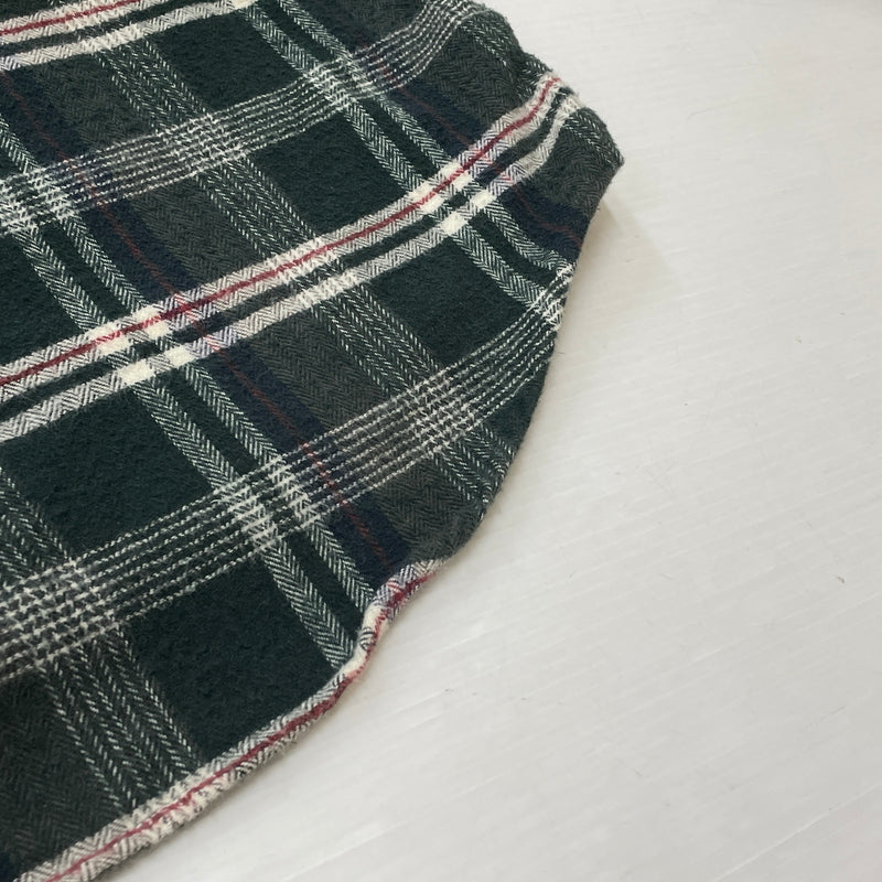 【中古品】【メンズ】 EDDIE BAUER エディー・バウアー 80's VINTAGE FLANNEL CHECK SHIRT 80年代 ヴィンテージ フランネル チェック シャツ 長袖 トップス　 145-260913-sa-03-teih サイズ：M カラー：グリーン 万代Net店