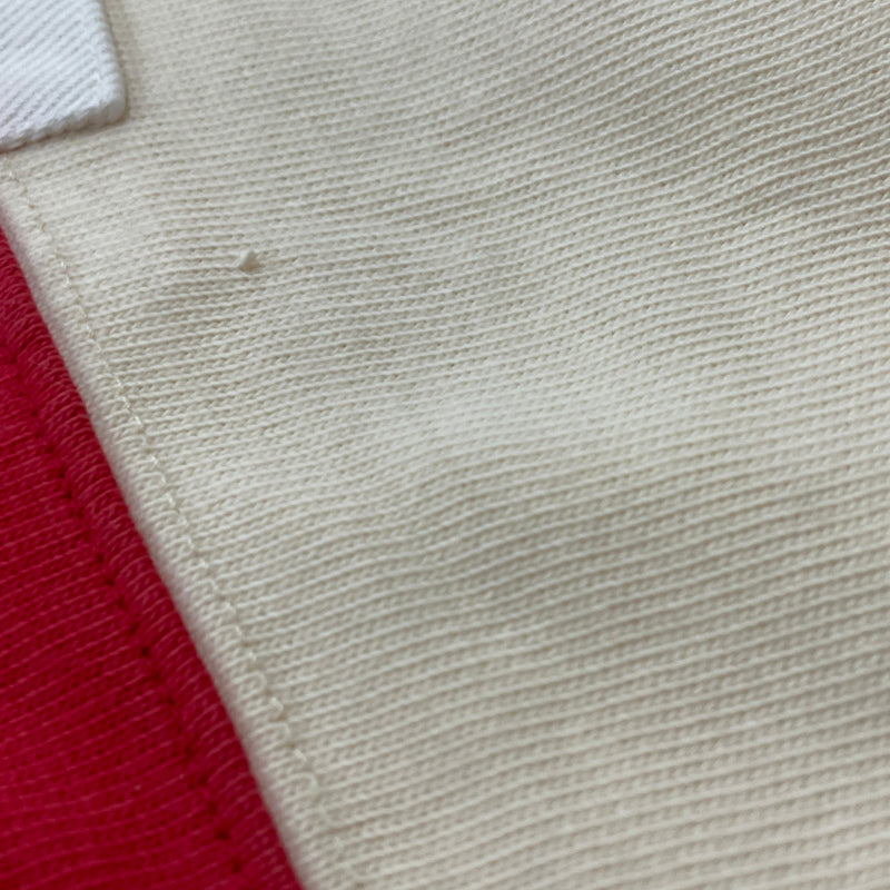 【現状渡し品】【メンズ】 POLO RALPH LAUREN ポロ ラルフ ローレン 90's LAGER L/S SHIRT 90年代 ラガー ロングリーブ シャツ 長袖 トップス 145-260913-sa-04-teih サイズ：L カラー：アイボリー×レッド 万代Net店