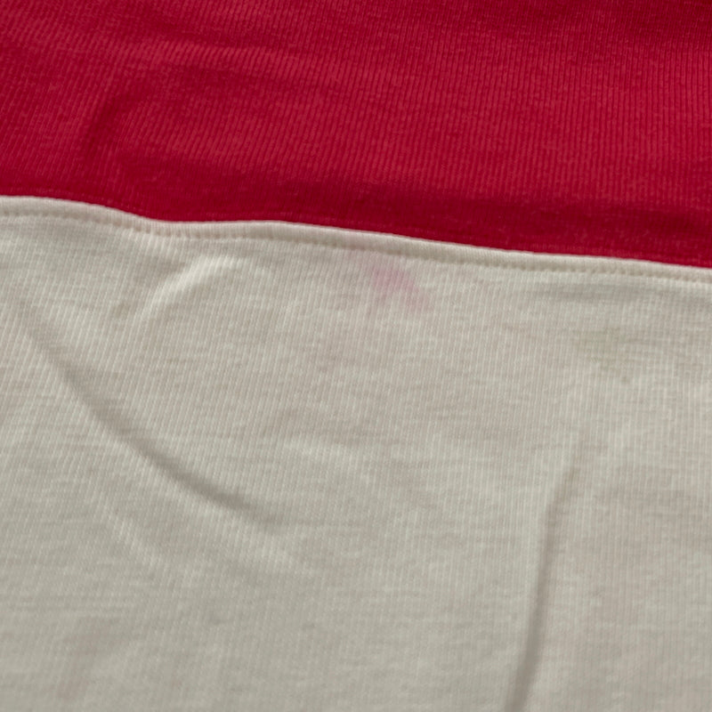 【現状渡し品】【メンズ】 POLO RALPH LAUREN ポロ ラルフ ローレン 90's LAGER L/S SHIRT 90年代 ラガー ロングリーブ シャツ 長袖 トップス 145-260913-sa-04-teih サイズ：L カラー：アイボリー×レッド 万代Net店