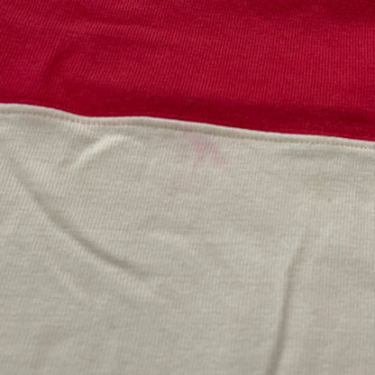 【現状渡し品】【メンズ】 POLO RALPH LAUREN ポロ ラルフ ローレン 90's LAGER L/S SHIRT 90年代 ラガー ロングリーブ シャツ 長袖 トップス 145-260913-sa-04-teih サイズ：L カラー：アイボリー×レッド 万代Net店