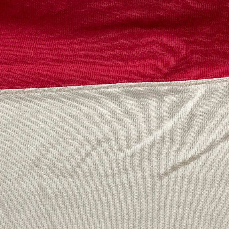 【現状渡し品】【メンズ】 POLO RALPH LAUREN ポロ ラルフ ローレン 90's LAGER L/S SHIRT 90年代 ラガー ロングリーブ シャツ 長袖 トップス 145-260913-sa-04-teih サイズ：L カラー：アイボリー×レッド 万代Net店