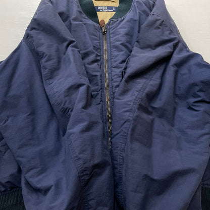 【現状渡し品】【メンズ】 POLO RALPH LAUREN ポロ ラルフ ローレン 90's MA-1 JACKET 90年代 エムエーワン ジャケット アウター 145-260913-sa-05-teih サイズ：XL カラー：ネイビー 万代Net店