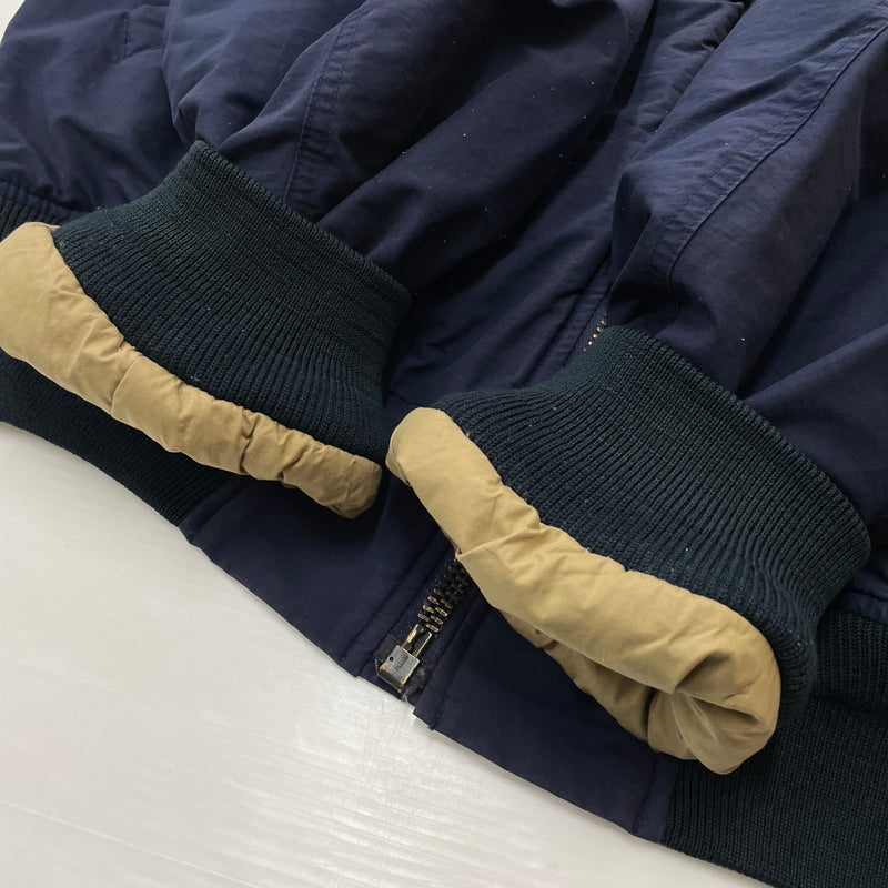 【現状渡し品】【メンズ】 POLO RALPH LAUREN ポロ ラルフ ローレン 90's MA-1 JACKET 90年代 エムエーワン ジャケット アウター 145-260913-sa-05-teih サイズ：XL カラー：ネイビー 万代Net店