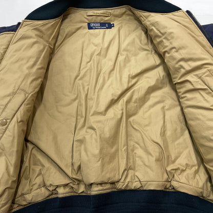 【現状渡し品】【メンズ】 POLO RALPH LAUREN ポロ ラルフ ローレン 90's MA-1 JACKET 90年代 エムエーワン ジャケット アウター 145-260913-sa-05-teih サイズ：XL カラー：ネイビー 万代Net店