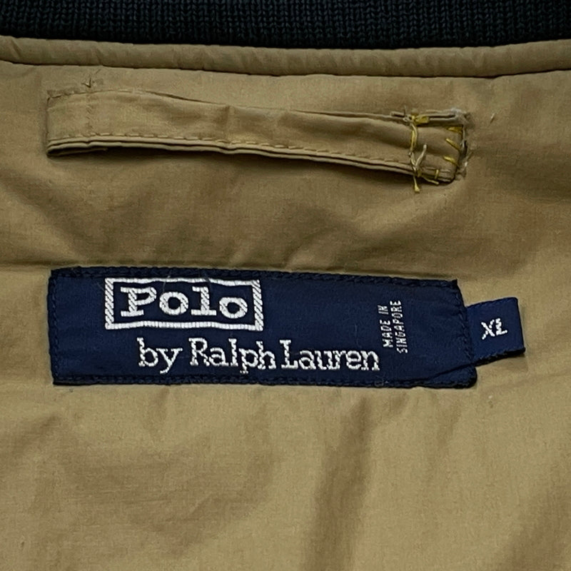【現状渡し品】【メンズ】 POLO RALPH LAUREN ポロ ラルフ ローレン 90's MA-1 JACKET 90年代 エムエーワン ジャケット アウター 145-260913-sa-05-teih サイズ：XL カラー：ネイビー 万代Net店