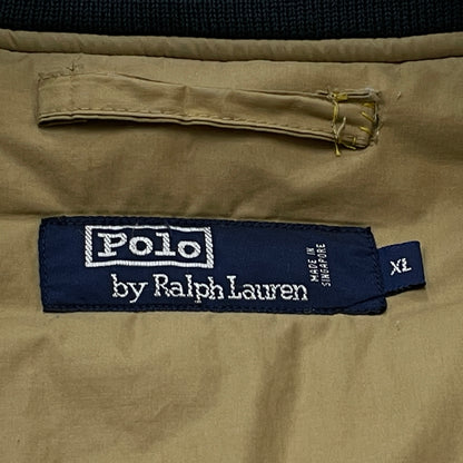 【現状渡し品】【メンズ】 POLO RALPH LAUREN ポロ ラルフ ローレン 90's MA-1 JACKET 90年代 エムエーワン ジャケット アウター 145-260913-sa-05-teih サイズ：XL カラー：ネイビー 万代Net店