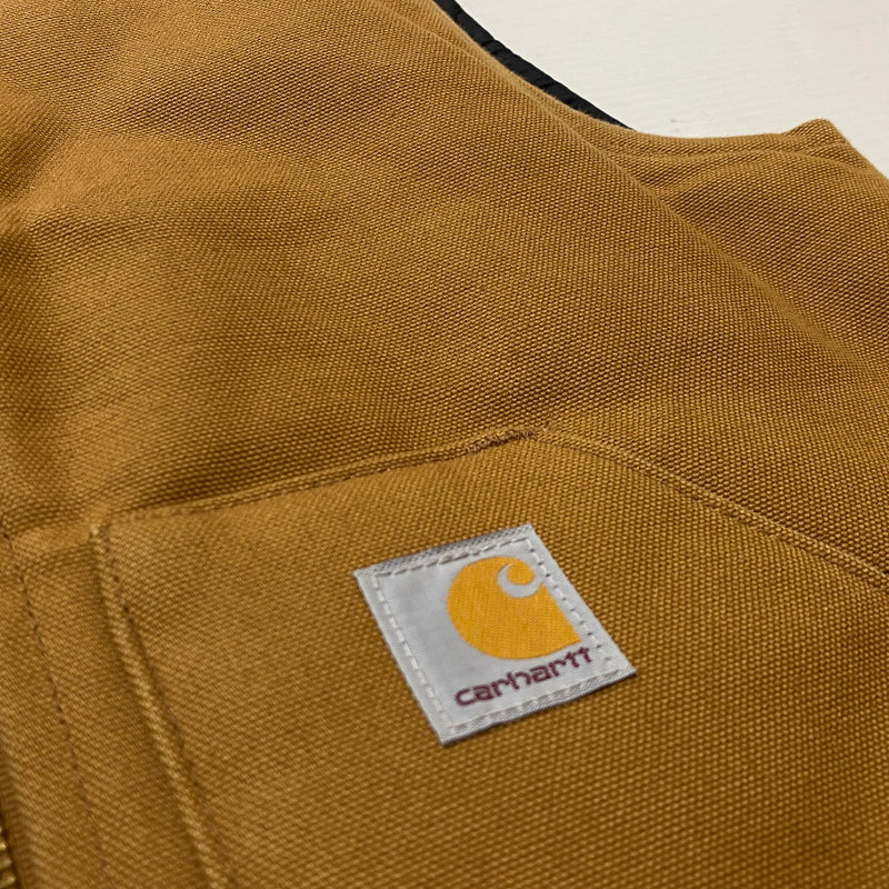 【中古品】【メンズ】 CARHARTT カーハート DUCK VEST ARCTIC QUILT LINED V01-BRN ダック ベスト アークティック ラインド トップス 145-260915-sa-15-teih サイズ：S カラー：ブラウン 万代Net店