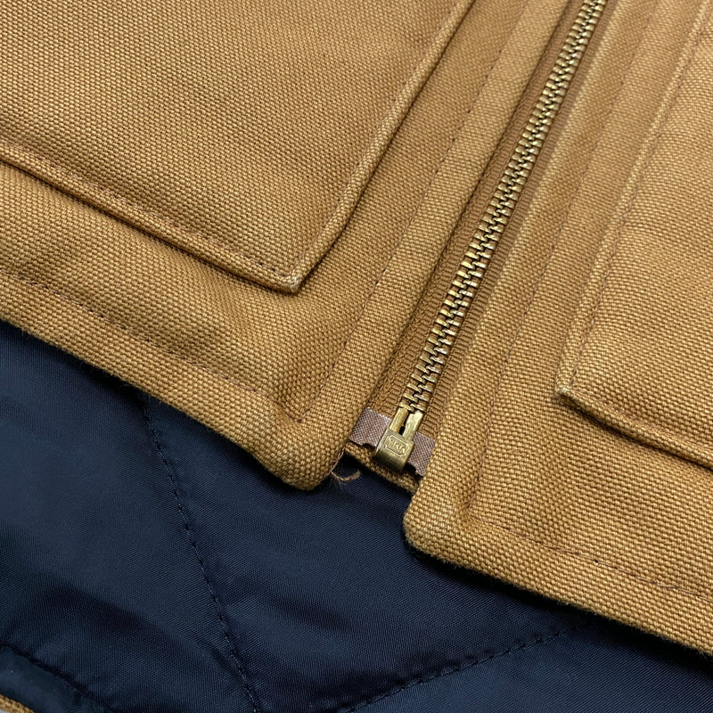 【中古品】【メンズ】 CARHARTT カーハート DUCK VEST ARCTIC QUILT LINED V01-BRN ダック ベスト アークティック ラインド トップス 145-260915-sa-15-teih サイズ：S カラー：ブラウン 万代Net店