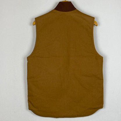 【中古品】【メンズ】 CARHARTT カーハート DUCK VEST ARCTIC QUILT LINED V01-BRN ダック ベスト アークティック ラインド トップス 145-260915-sa-15-teih サイズ：S カラー：ブラウン 万代Net店