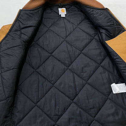 【中古品】【メンズ】 CARHARTT カーハート DUCK VEST ARCTIC QUILT LINED V01-BRN ダック ベスト アークティック ラインド トップス 145-260915-sa-15-teih サイズ：S カラー：ブラウン 万代Net店