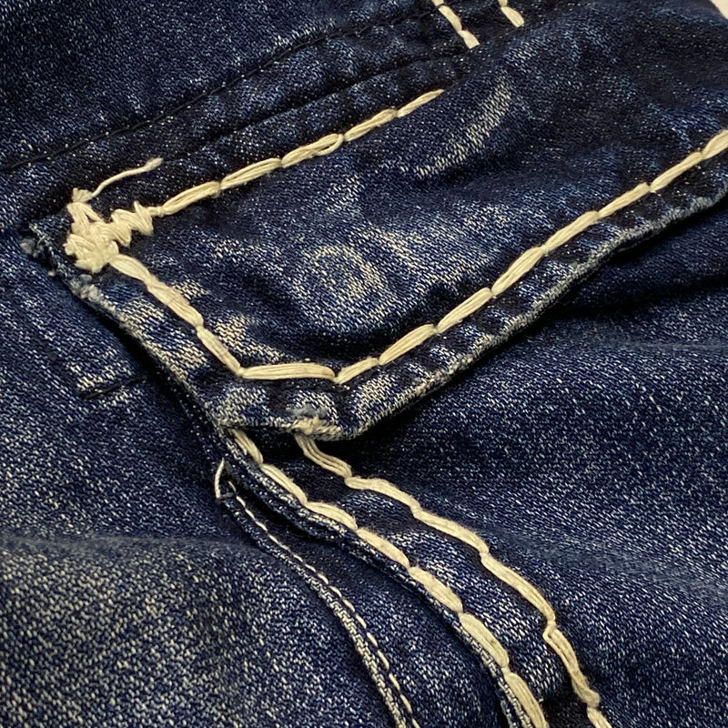 【中古品】【メンズ】 SUPREME シュプリーム × TRUE RELIGION トゥルーレリジョン 別注コラボ 21FW DENIM CARGO PANT "WASHED B 2021秋冬 デニム カーゴ パンツ ボトムス ジーンズ 149-260915-sa-12-teih サイズ：34 カラー：インディゴ 万代Net店