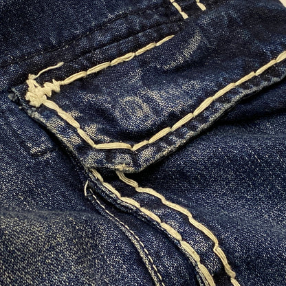 【中古品】【メンズ】 SUPREME シュプリーム × TRUE RELIGION トゥルーレリジョン 別注コラボ 21FW DENIM CARGO PANT "WASHED B 2021秋冬 デニム カーゴ パンツ ボトムス ジーンズ 149-260915-sa-12-teih サイズ：34 カラー：インディゴ 万代Net店