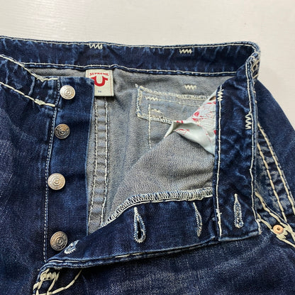 【中古品】【メンズ】 SUPREME シュプリーム × TRUE RELIGION トゥルーレリジョン 別注コラボ 21FW DENIM CARGO PANT "WASHED B 2021秋冬 デニム カーゴ パンツ ボトムス ジーンズ 149-260915-sa-12-teih サイズ：34 カラー：インディゴ 万代Net店