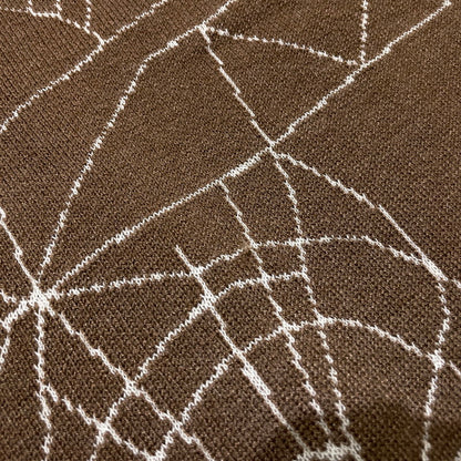 【中古品】【メンズ】 LFYT ラファイエット SPIDERWEB SWEATER LA240401 スパイダーウェブ セーター 長袖 トップス ニット 142-260915-yo-11-teih サイズ：L カラー：ブラウン 万代Net店