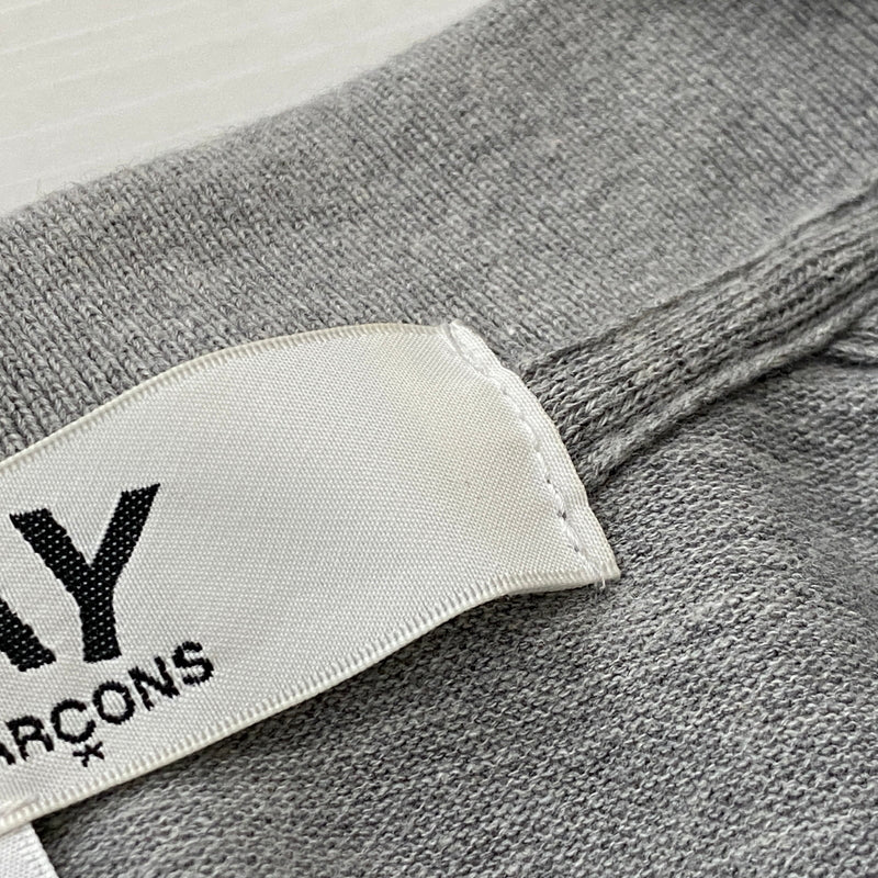 【中古品】【メンズ】 PLAY COMME DES GARCONS プレイコムデギャルソン HEART LOGO S/S SHIRT AX-T078 25SS ハート 刺繍 ロゴ ショートスリーブ ポロシャツ 半袖 トップス 140-260915-sa-08-teih サイズ：S カラー：グレー 万代Net店