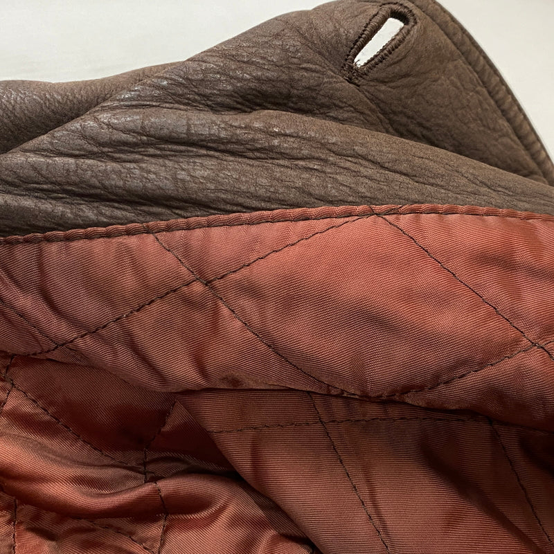 【現状渡し品】【メンズ】 BUGLE BOY ビューグル ボーイ LEATHER JACKET レザー ジャケット アウター 145-260915-sa-14-teih サイズ：M カラー：ブラウン 万代Net店