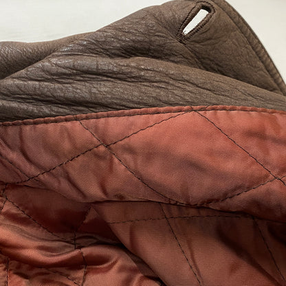 【現状渡し品】【メンズ】 BUGLE BOY ビューグル ボーイ LEATHER JACKET レザー ジャケット アウター 145-260915-sa-14-teih サイズ：M カラー：ブラウン 万代Net店
