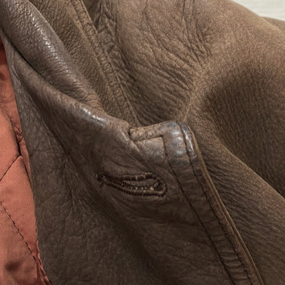 【現状渡し品】【メンズ】 BUGLE BOY ビューグル ボーイ LEATHER JACKET レザー ジャケット アウター 145-260915-sa-14-teih サイズ：M カラー：ブラウン 万代Net店