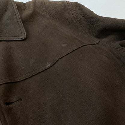 【現状渡し品】【メンズ】 BUGLE BOY ビューグル ボーイ LEATHER JACKET レザー ジャケット アウター 145-260915-sa-14-teih サイズ：M カラー：ブラウン 万代Net店