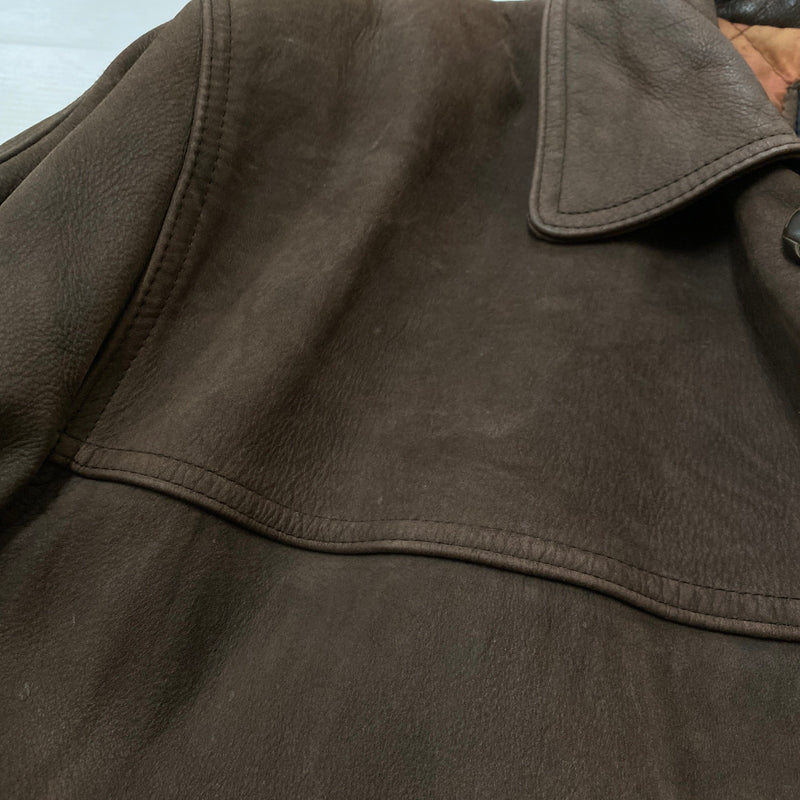 【現状渡し品】【メンズ】 BUGLE BOY ビューグル ボーイ LEATHER JACKET レザー ジャケット アウター 145-260915-sa-14-teih サイズ：M カラー：ブラウン 万代Net店