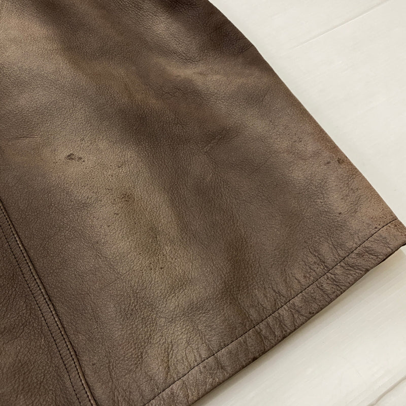 【現状渡し品】【メンズ】 BUGLE BOY ビューグル ボーイ LEATHER JACKET レザー ジャケット アウター 145-260915-sa-14-teih サイズ：M カラー：ブラウン 万代Net店
