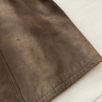 【現状渡し品】【メンズ】 BUGLE BOY ビューグル ボーイ LEATHER JACKET レザー ジャケット アウター 145-260915-sa-14-teih サイズ：M カラー：ブラウン 万代Net店