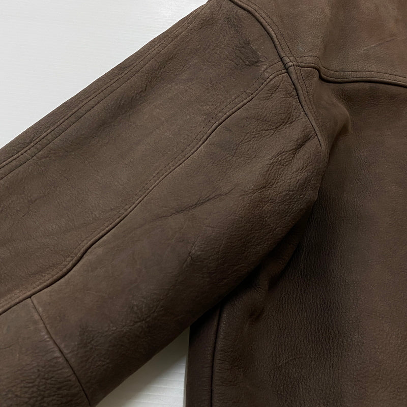 【現状渡し品】【メンズ】 BUGLE BOY ビューグル ボーイ LEATHER JACKET レザー ジャケット アウター 145-260915-sa-14-teih サイズ：M カラー：ブラウン 万代Net店