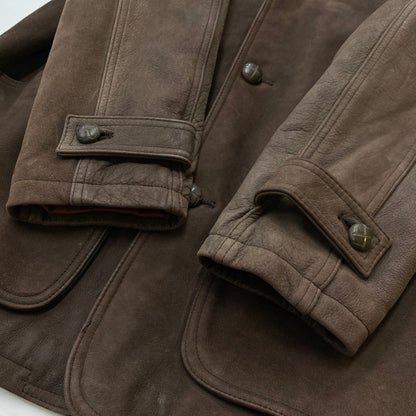 【現状渡し品】【メンズ】 BUGLE BOY ビューグル ボーイ LEATHER JACKET レザー ジャケット アウター 145-260915-sa-14-teih サイズ：M カラー：ブラウン 万代Net店