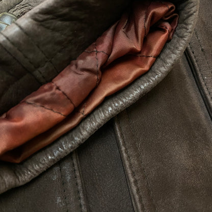 【現状渡し品】【メンズ】 BUGLE BOY ビューグル ボーイ LEATHER JACKET レザー ジャケット アウター 145-260915-sa-14-teih サイズ：M カラー：ブラウン 万代Net店