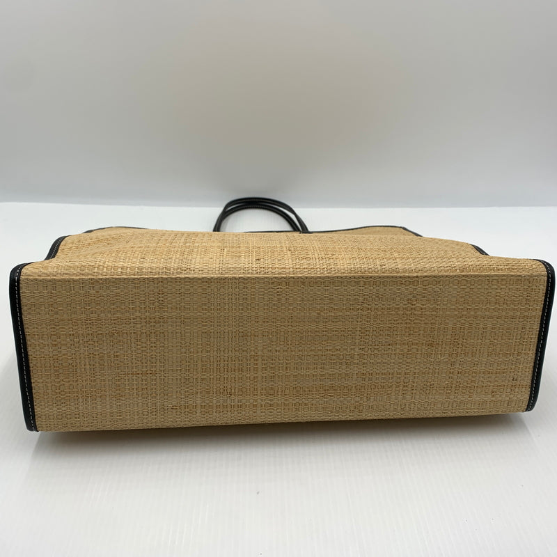 【中古品】【メンズ】 AGNESB アニエスベー RAFFIA TOTABAG ラフィアトートバッグ カバン 188-260915-sa-17-teih カラー：ベージュ系 万代Net店