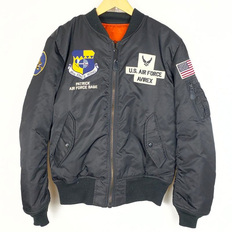 【中古品】【メンズ】 AVIREX アヴィレックス SPACE COMMAND MA-1 JACKET 6182184 スペース コマンド エムエーワン ジャケット アウター 145-260915-sa-16-teih サイズ：XL カラー：ブラック 万代Net店