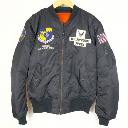 【中古品】【メンズ】 AVIREX アヴィレックス SPACE COMMAND MA-1 JACKET 6182184 スペース コマンド エムエーワン ジャケット アウター 145-260915-sa-16-teih サイズ：XL カラー：ブラック 万代Net店