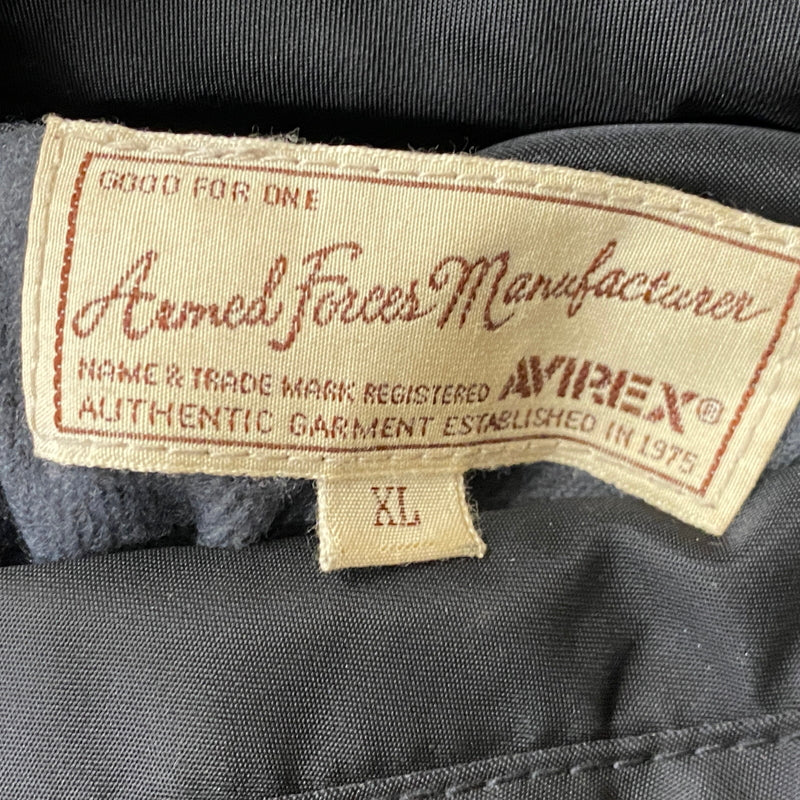 【中古品】【メンズ】 AVIREX アヴィレックス SPACE COMMAND MA-1 JACKET 6182184 スペース コマンド エムエーワン ジャケット アウター 145-260915-sa-16-teih サイズ：XL カラー：ブラック 万代Net店