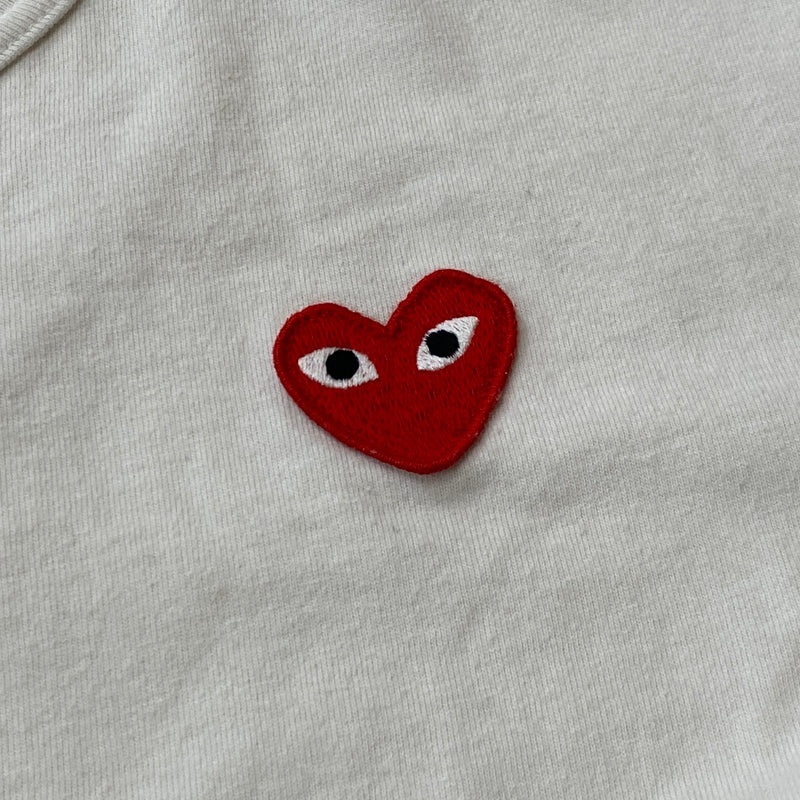 【中古品】【メンズ】 PLAY COMME DES GARCONS プレイ コムデ ギャルソン L/S T-SHIRT AZ-T118 ロングスリーブ Tシャツ 長袖 トップス 140-260915-sa-04-teih サイズ：M カラー：ホワイト 万代Net店