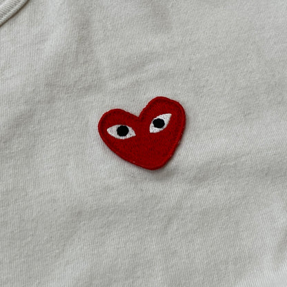 【中古品】【メンズ】 PLAY COMME DES GARCONS プレイ コムデ ギャルソン L/S T-SHIRT AZ-T118 ロングスリーブ Tシャツ 長袖 トップス 140-260915-sa-04-teih サイズ：M カラー：ホワイト 万代Net店