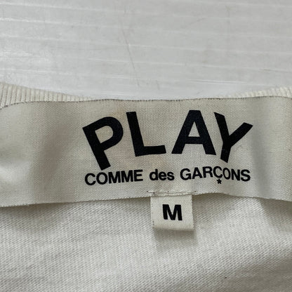 【中古品】【メンズ】 PLAY COMME DES GARCONS プレイ コムデ ギャルソン L/S T-SHIRT AZ-T118 ロングスリーブ Tシャツ 長袖 トップス 140-260915-sa-04-teih サイズ：M カラー：ホワイト 万代Net店
