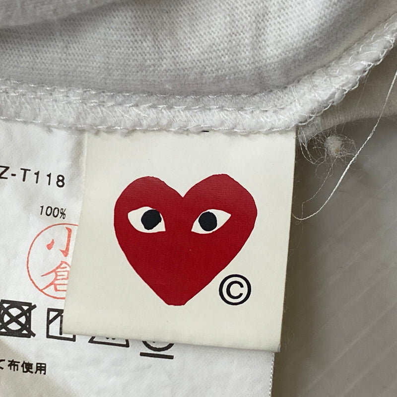 【中古品】【メンズ】 PLAY COMME DES GARCONS プレイ コムデ ギャルソン L/S T-SHIRT AZ-T118 ロングスリーブ Tシャツ 長袖 トップス 140-260915-sa-04-teih サイズ：M カラー：ホワイト 万代Net店
