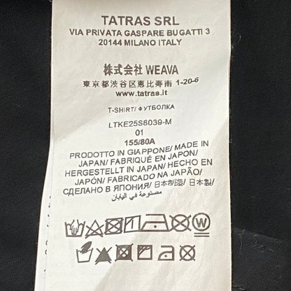 【中古品】【メンズ】 TATRAS タトラス ANIEL S/S TEE LTKE25S8039-M アニエル ショートスリーブ Tシャツ 半袖 トップス 170-260915-sa-03-teih サイズ：01 カラー：ブラック 万代Net店