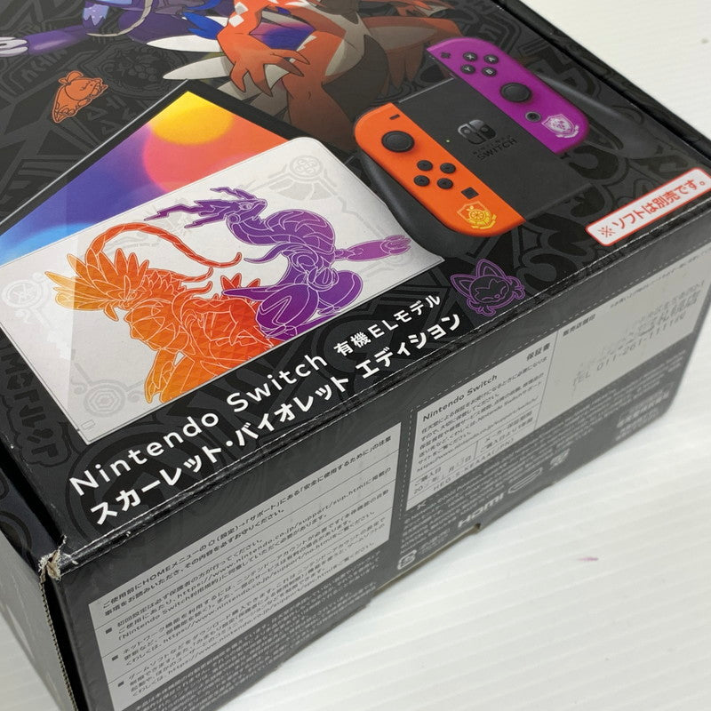 【中古品】 Nintendo Switch 有機ELモデル スカーレット・バイオレットエディション ニンテンドースイッチ 034-261010-ko-05-teih 万代Net店
