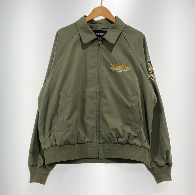 【中古品】【メンズ】 AVIREX アヴィレックス BLUE ANGELS USN UTILITY JACKET 783-4152006 ブルーエンジェルス ユーティリティ ジャケット ライトアウター 145-260915-yo-02-teih サイズ：L カラー：カーキ 万代Net店