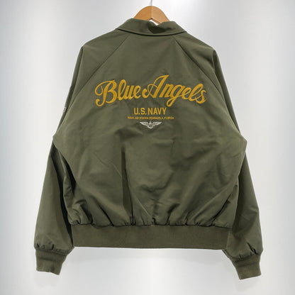 【中古品】【メンズ】 AVIREX アヴィレックス BLUE ANGELS USN UTILITY JACKET 783-4152006 ブルーエンジェルス ユーティリティ ジャケット ライトアウター 145-260915-yo-02-teih サイズ：L カラー：カーキ 万代Net店