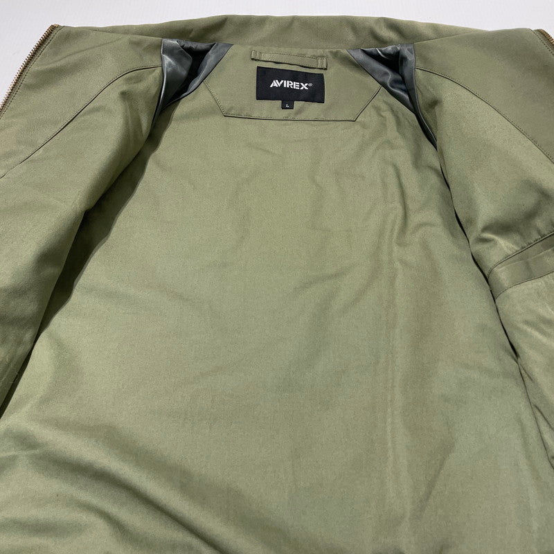 【中古品】【メンズ】 AVIREX アヴィレックス BLUE ANGELS USN UTILITY JACKET 783-4152006 ブルーエンジェルス ユーティリティ ジャケット ライトアウター 145-260915-yo-02-teih サイズ：L カラー：カーキ 万代Net店