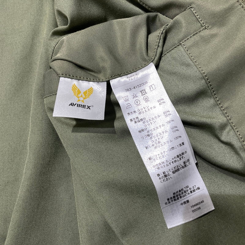 【中古品】【メンズ】 AVIREX アヴィレックス BLUE ANGELS USN UTILITY JACKET 783-4152006 ブルーエンジェルス ユーティリティ ジャケット ライトアウター 145-260915-yo-02-teih サイズ：L カラー：カーキ 万代Net店