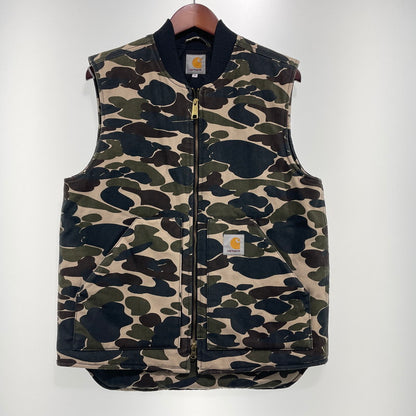 【中古品】【メンズ】 CARHARTT カーハート ZIP UP VEST I015251 ジップアップ ベスト ライトアウター 145-260915-yo-01-teih サイズ：M 万代Net店